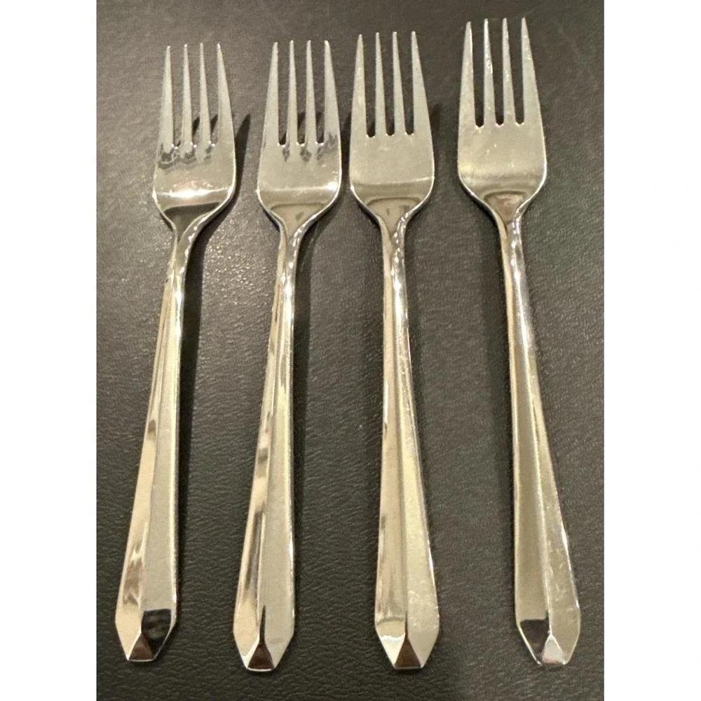 Imperial International‎ Status Korea Salad Forks Fork Stainless Steel Set Of 4